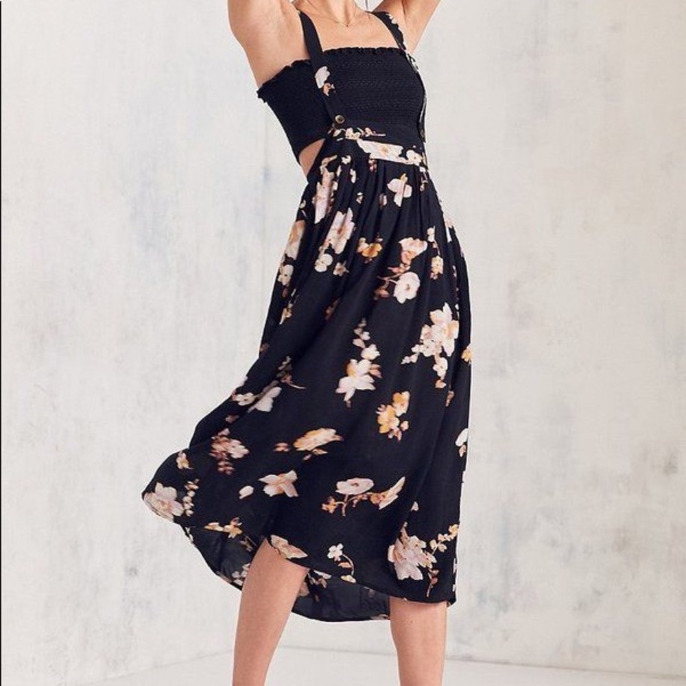 Kimchi Blue Buttercup Apron Midi Skirt XS/S